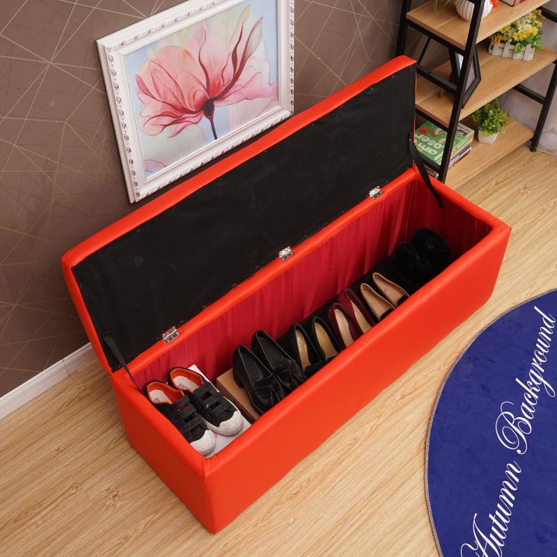 凳收纳凳多储物形凳可坐沙发凳子长方收纳箱收纳凳功能置物试衣间