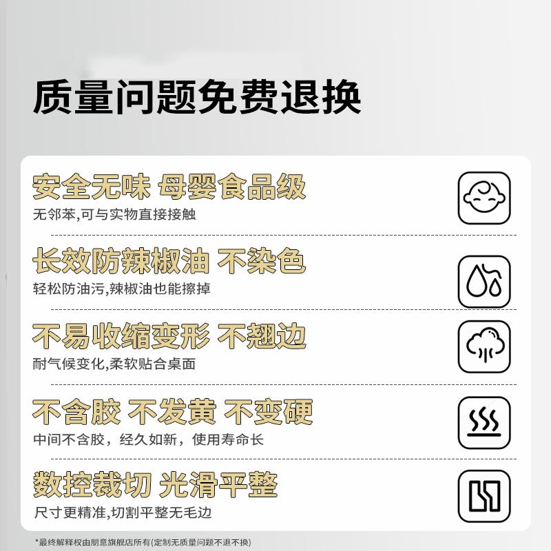 圆形透桌垫vc软玻璃圆明桌桌布防水防烫LCX-YXZDp油免洗防桌面保