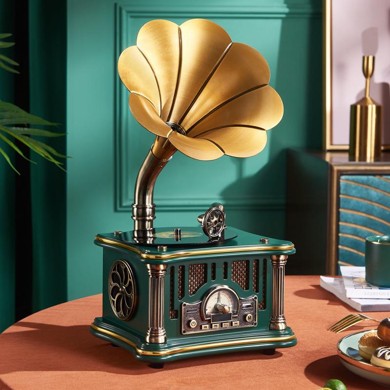 派拉蒙.洛斯贝拉 MI1906C 【充插两用款】高品质迷你留声机蓝牙