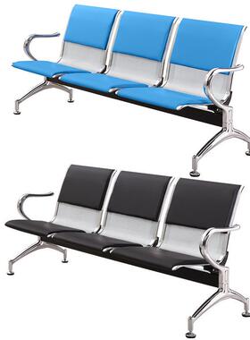 人位机场排诊椅LF-003不锈钢长椅子医院等候椅公共三排休息座联椅