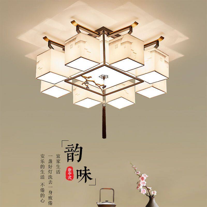 新中式灯具套餐新中式吊灯餐厅高端豪华