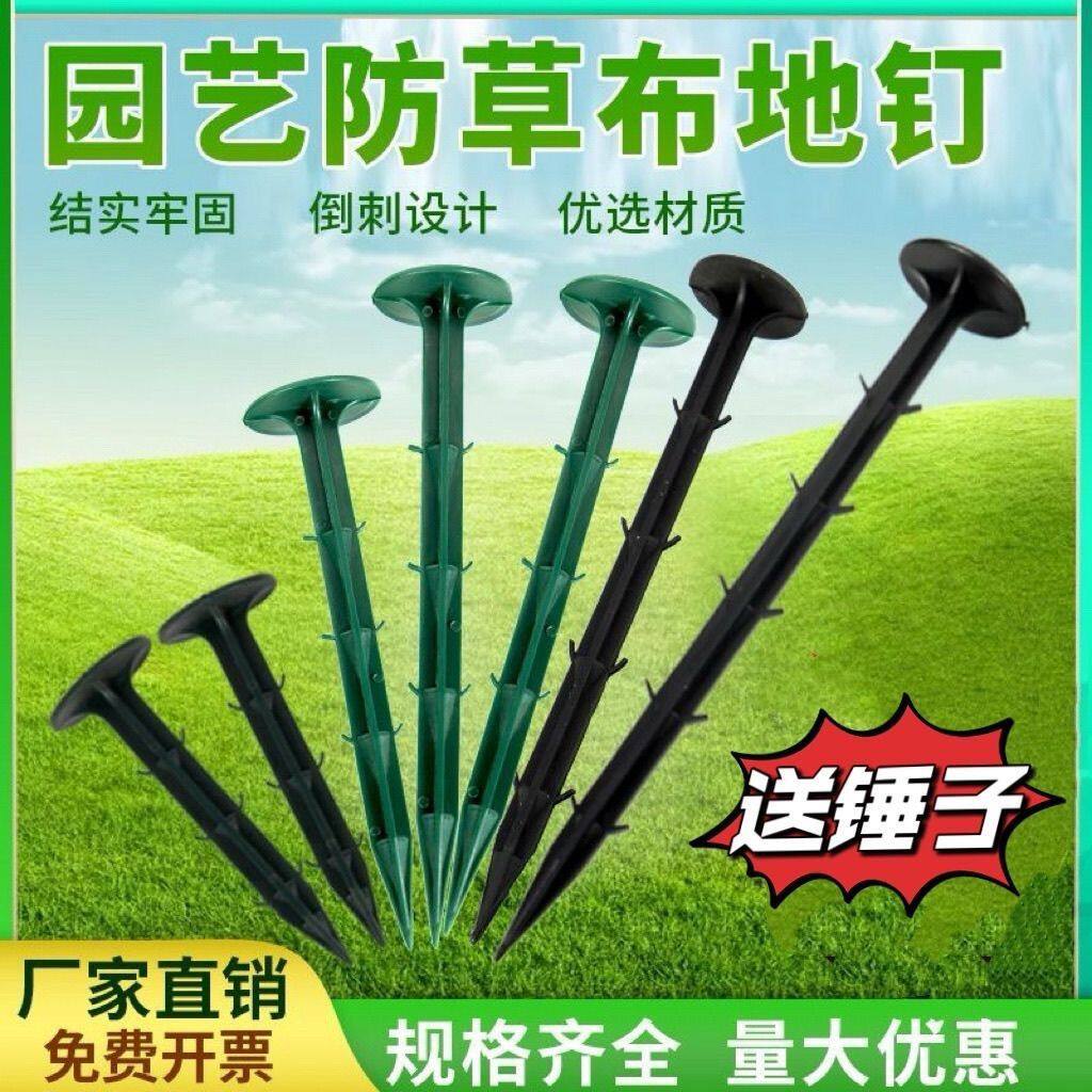 塑料地钉加粗批发果园艺地布钉拉枝固定大棚地膜除草布地面固定钉
