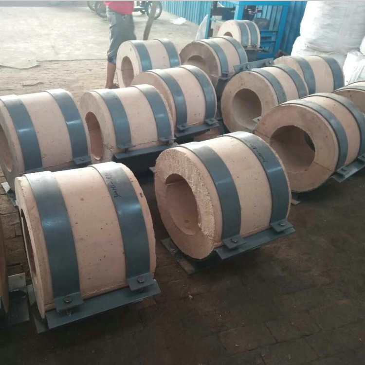 卡箍式隔热管托长输低能耗聚氨酯抱箍紧固型支托座蛭石滑动支吊架