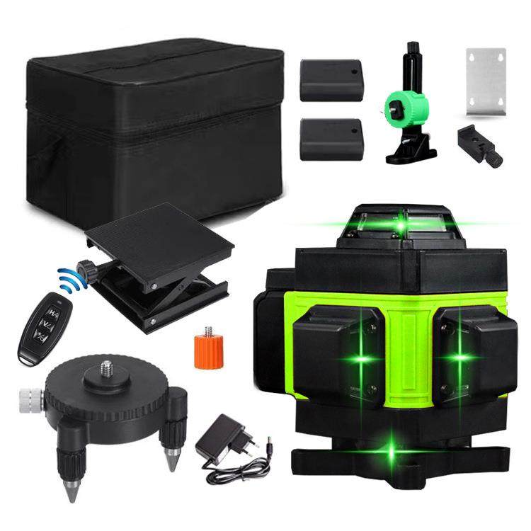 16线激光水平仪绿光贴墙地绿光4D高精度强光自动打线贴地仪投线仪