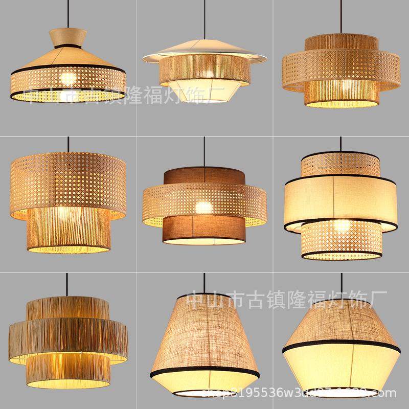 中式吊灯餐厅餐饮店禅意茶室餐桌灯简约现代创意个性艺术设计师款