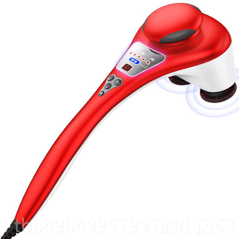 高档凯仕乐海豚按摩器颈椎腰背部电热敷震动人动敲打棒老手震持式