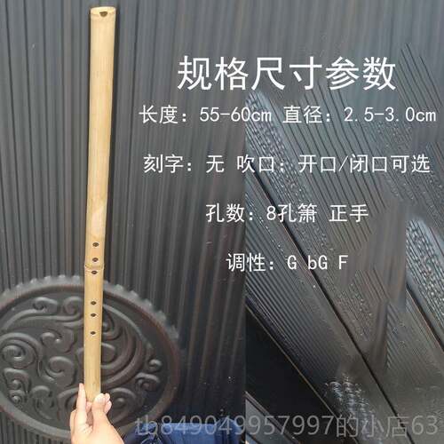 高档学洞箫品初学者入门6乐器自练习潇竖吹八孔萧古风孔G精调民族