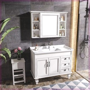 卫生间洗脸盆浴室柜落地式 洗手盆柜组合洗手间脸池柜子洗漱台