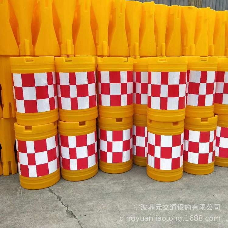 防撞桶 滚塑防撞桶 隔离墩 水马 塑料桶 安全墩 警示桶 反光桶
