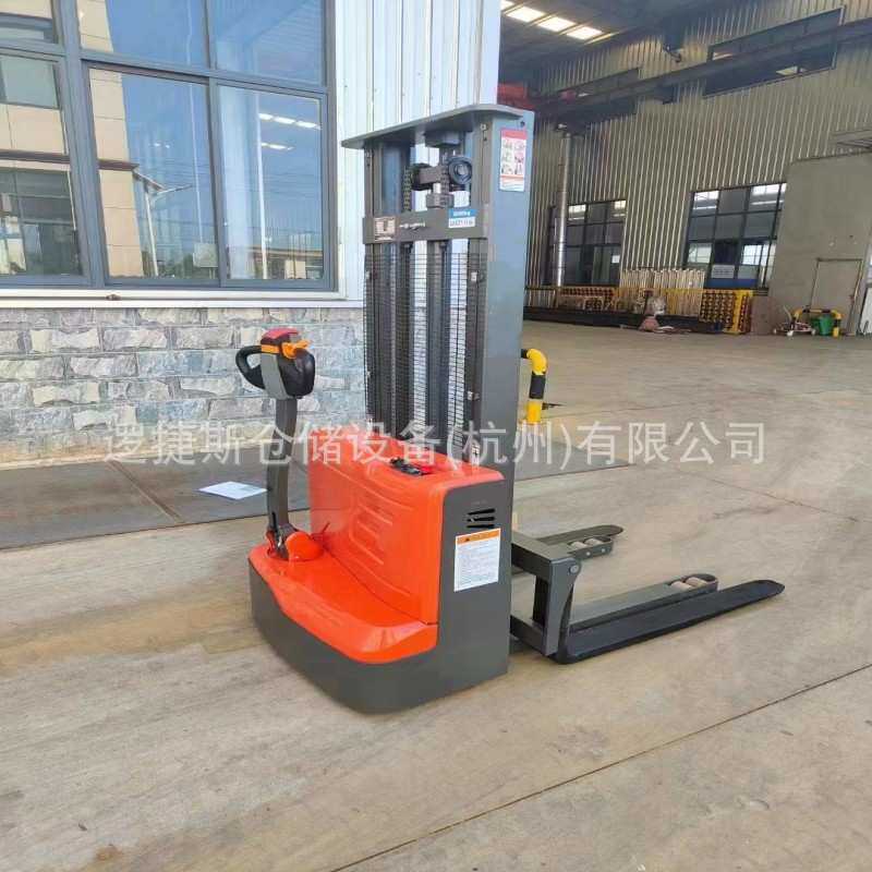 电动堆高车2吨液压升降装卸铲车叉车步行式升高托盘搬运堆垛车