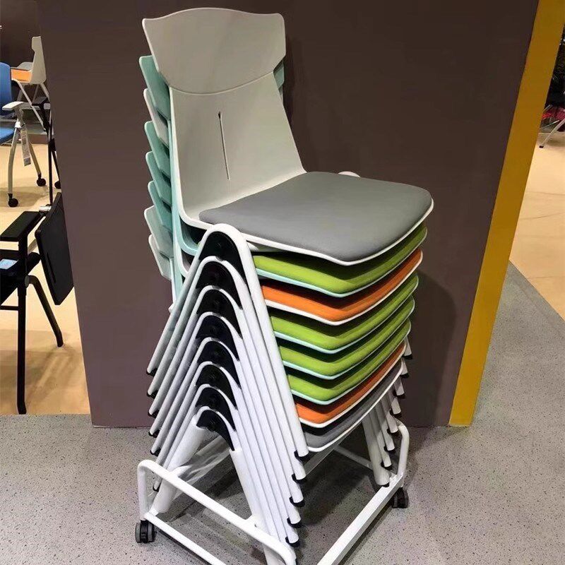 会议椅培训椅可叠落四脚无扶手洽谈椅简约座椅会议室会客椅办公椅