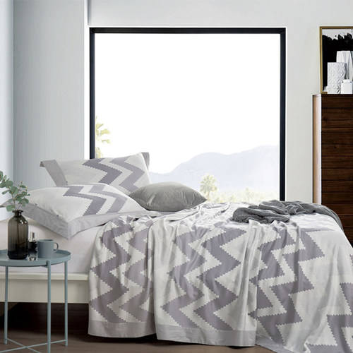 高端双层纯竹纤维凉席三件套夏季可机洗水洗提花床单折叠软凉席子