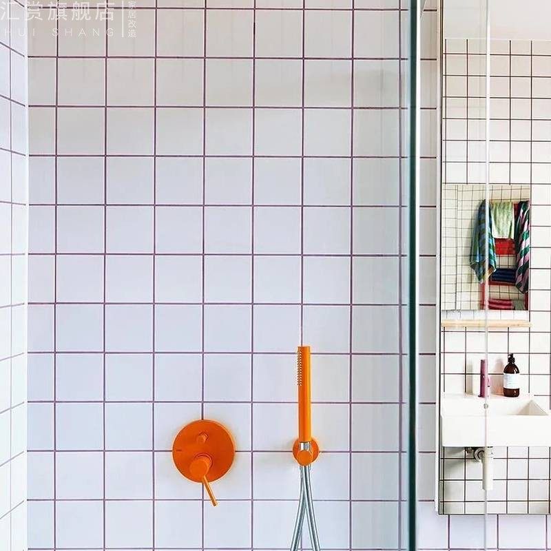 格子自粘墙纸店铺装修壁纸浴室防水墙贴纸卫生间改造翻新神器遮丑,家居饰品,软装墙贴,淘宝优惠券,粉丝福利购,淘宝优惠卷