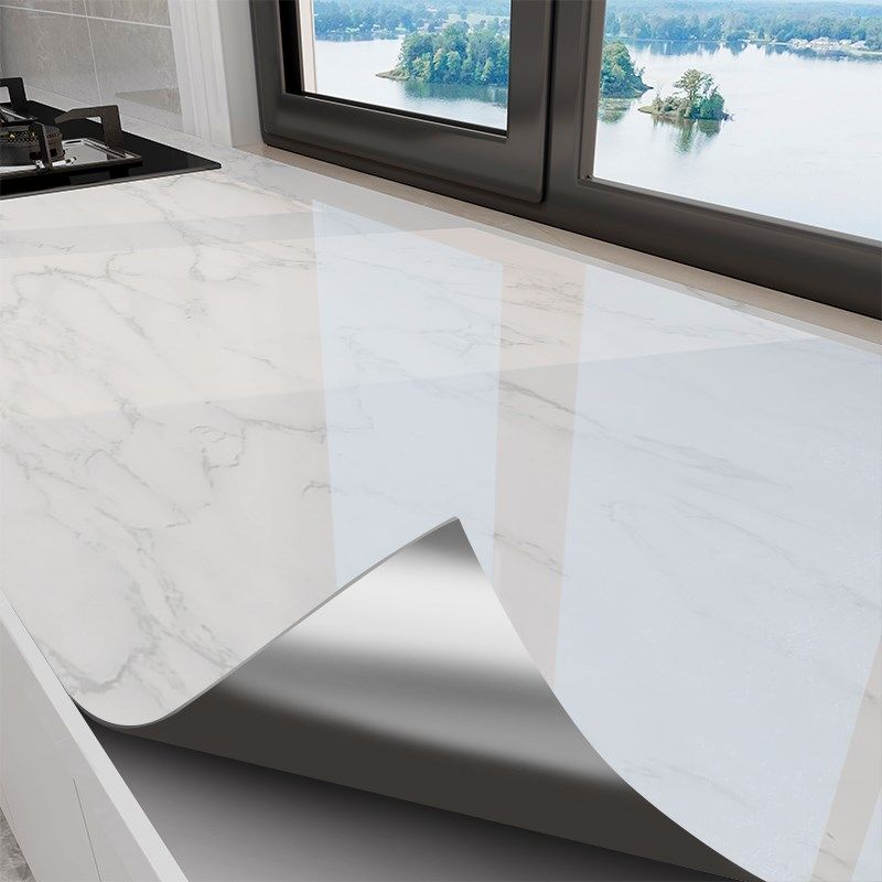 厨房特厚防油贴纸台面橱柜防潮自粘防水灶台防火耐高温大理石墙纸,家居饰品,软装墙贴,淘宝优惠券,粉丝福利购,淘宝优惠卷