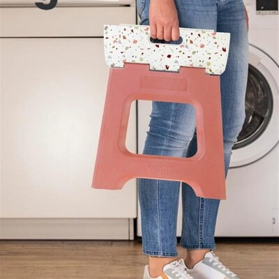 Vigar折叠凳成人和儿童脚凳加厚便携式台阶凳户外广场塑料小板凳