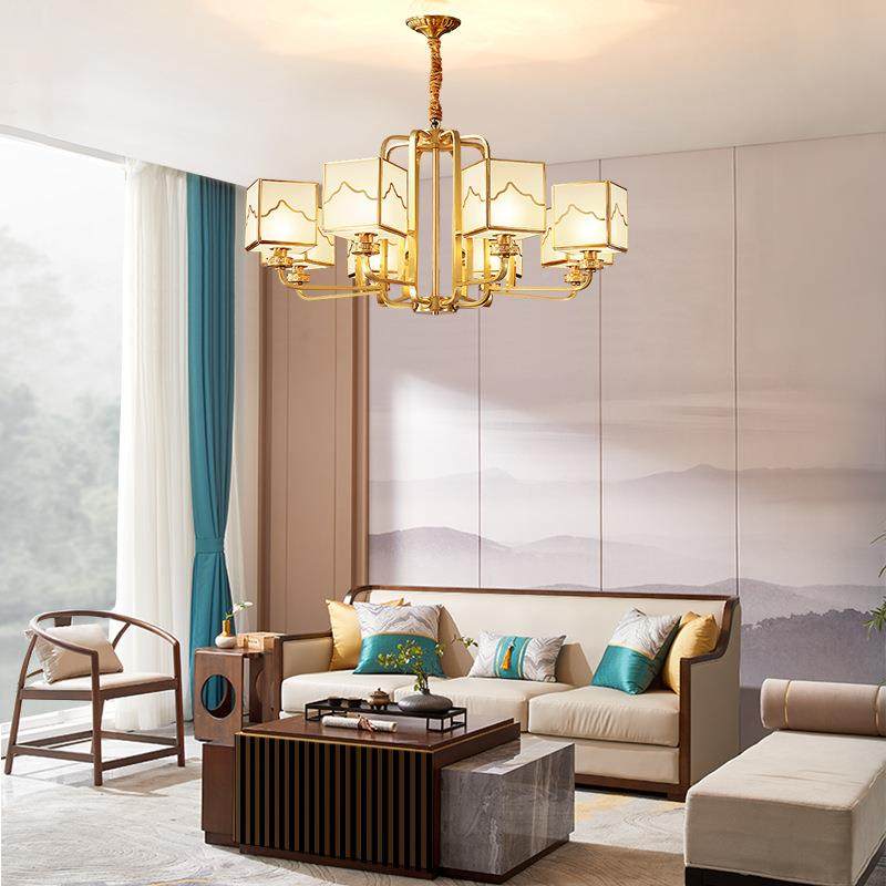 新中式吊JGU灯客厅灯全气铜灯具中国风现代约轻奢餐厅室灯简大灯,鲜花速递/花卉仿真/绿植园艺,其它园艺用品,淘宝优惠券,粉丝福利购,淘宝优惠卷