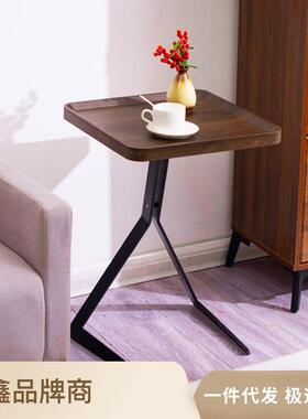 可YNK移动木小茶卧几奢沙发边几读质书茶台阳台轻书房角几室床边