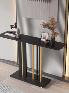过轻奢板玄关桌子靠厅墙新款入门条案客SKO厅门案台走廊道长条供