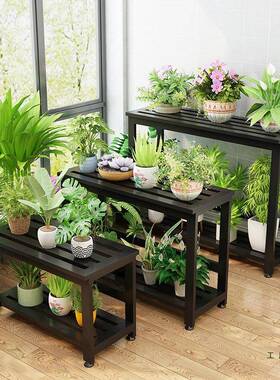 艺ICO花架置物架架阳台落地式现代简约室铁内家用客厅展花示多肉