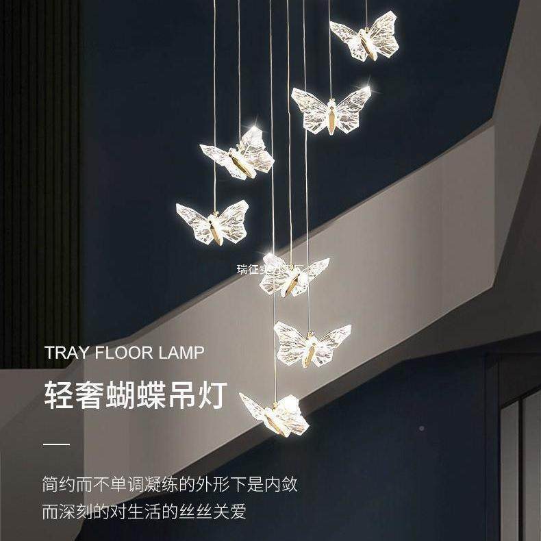 蝴吊卧室床头蝶吊灯主网红款创意灯轻奢个性长线175女孩卧飘窗吊,家装灯饰光源,智能吊灯,淘宝优惠券,粉丝福利购,淘宝优惠卷