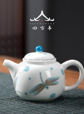 唐俊茶壶陶瓷个家用陶瓷冲茶VZZ器泡创单意茶手工过滤单中壶式茶