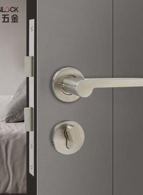 工厂30锈4不分钢体锁防火门把手RST-28+R室房内门锁卧室门执手锁