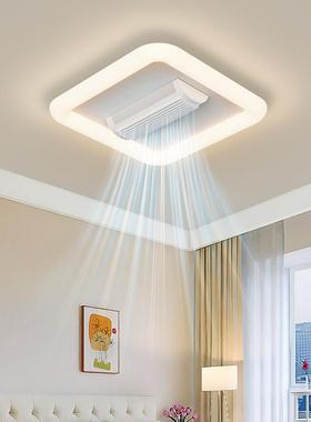 卧风扇灯简约现代广中朵山灯具新EHO款室滚筒式无叶风东扇云吸顶