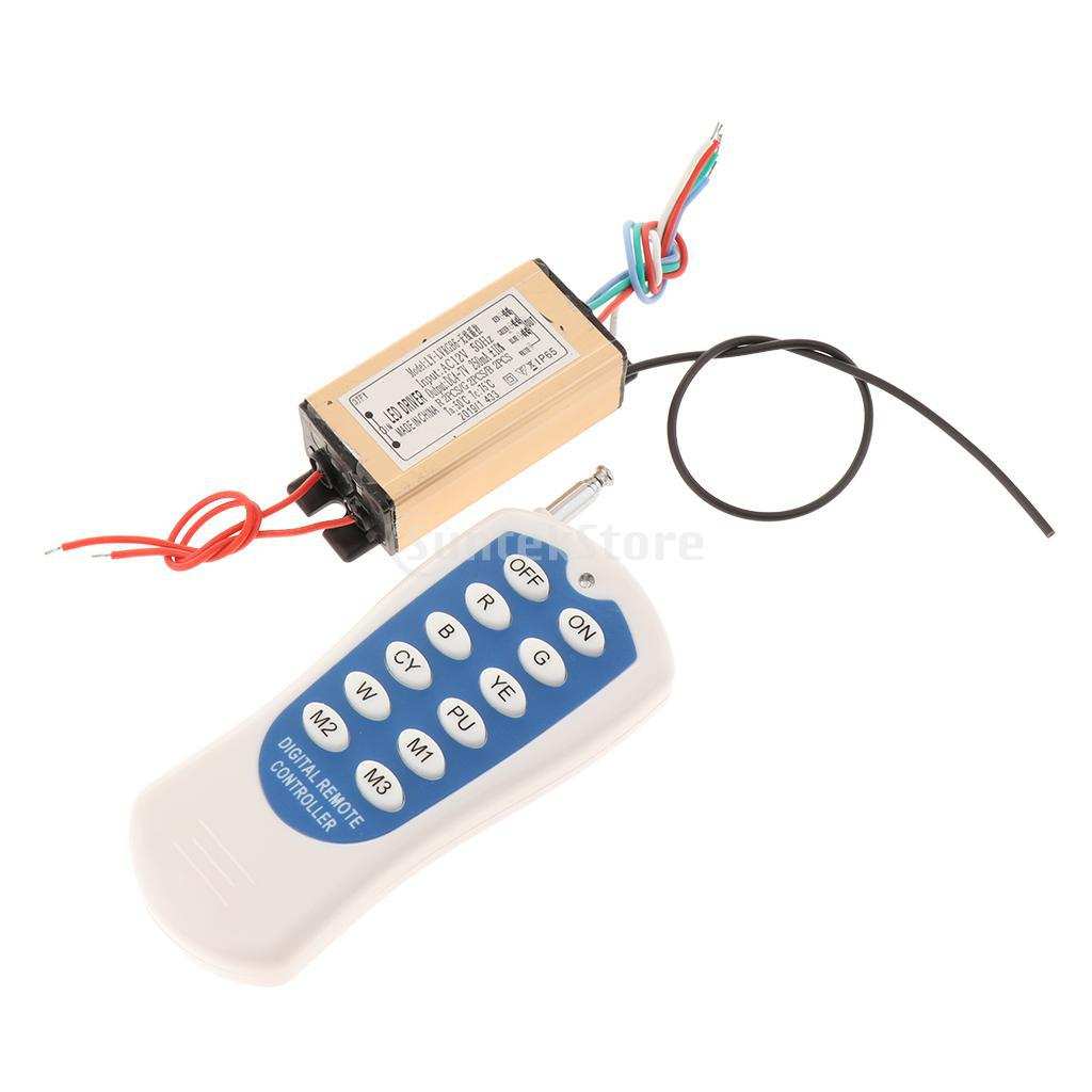 12键无线遥控 3-300W 12串3并36W RGBW防水驱动 RGB洗墙灯LED电源