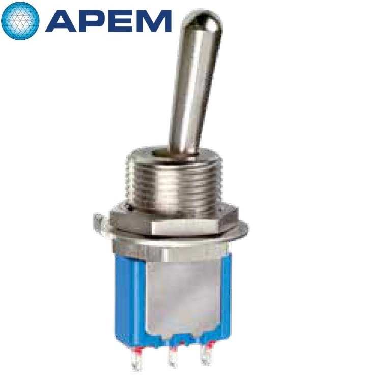 APEM2三位自复位钮子开关型号5637MA