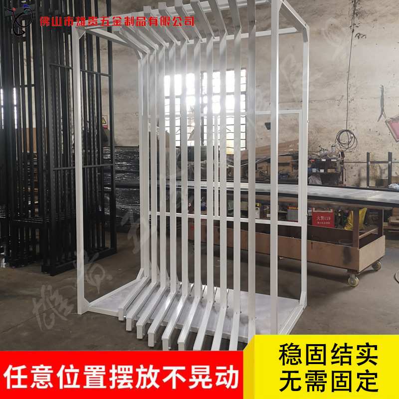 定制高端侧边柜移动黑色隔断可调封闭成成品高层木门推拉展架轻便