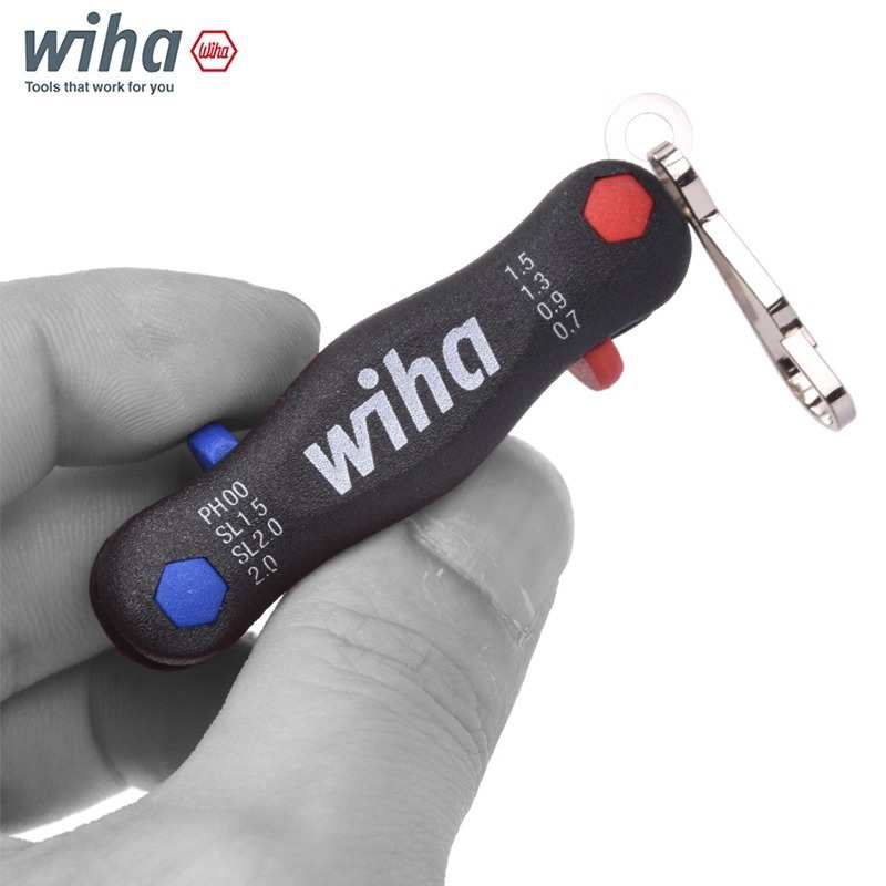 德国德国wiha威汉迷你折叠工具进口螺丝刀十字一字内六角掌中宝钥