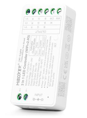 FUT037W+ 三合一 RGB RGBW RGB+CCT灯带控制器12-24V 12A
