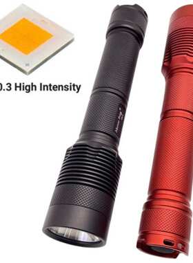 CREE XHP70.3平头LED手电筒26650充电电池强光4500LM超亮户外45W