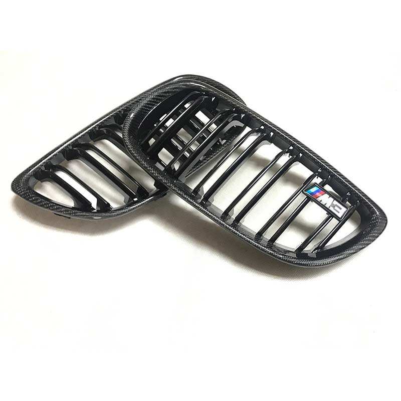 适用于宝马E92 E93改装碳纤维中网Carbon fiber water tank net