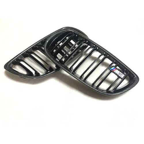 适用于宝马E92 E93改装碳纤维中网Carbon fiber water tank net