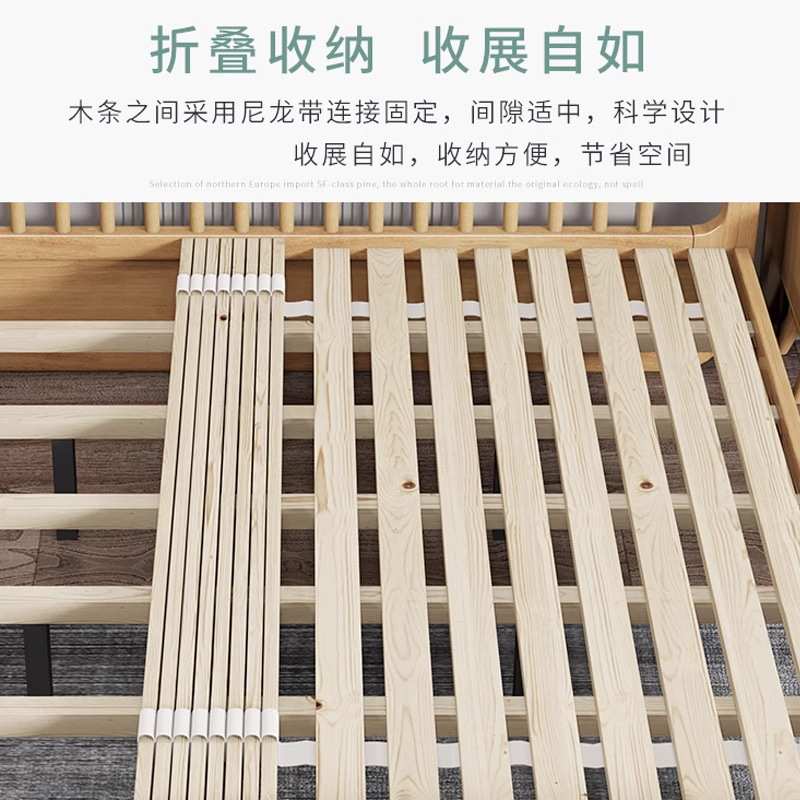 实木床板杉木床板实木排骨架折叠木板铺板榻榻米硬垫片木条床板