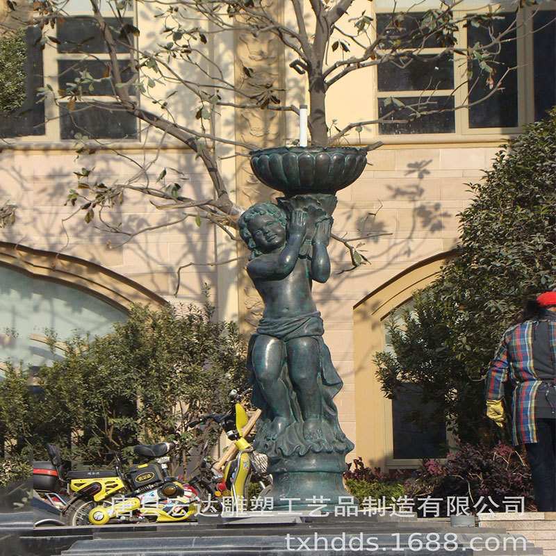 户外铜雕塑流水景观摆件园林广场大型雕像小区门前装饰品厂家
