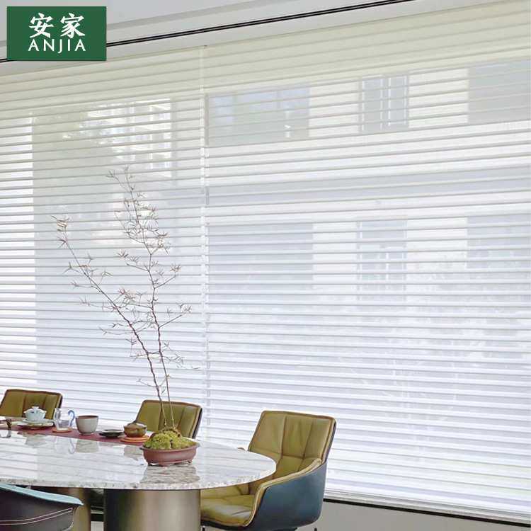 香格里拉帘百叶窗柔纱帘遮阳办公室阳台卧室酒店写字楼中古风窗帘