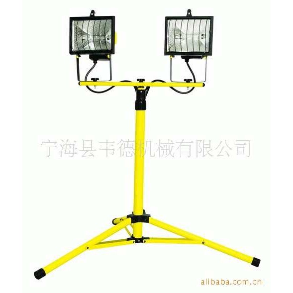2*500W 双扁铁落地支架卤素泛光工作灯