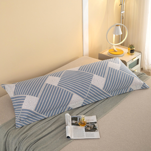 全棉双人长枕套1米5纯棉1.2m1.8长条枕套一米二枕头套枕芯套抱枕2