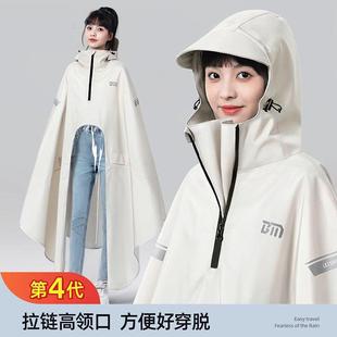 日本雨衣电瓶车电动车专用成人外穿长款 全身防暴雨加厚加大雨披女