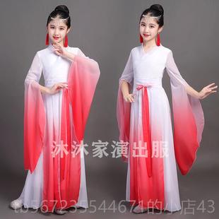 高档儿艺考古筝童出演服中国风红礼服显瘦色女童大童舞台独奏表演