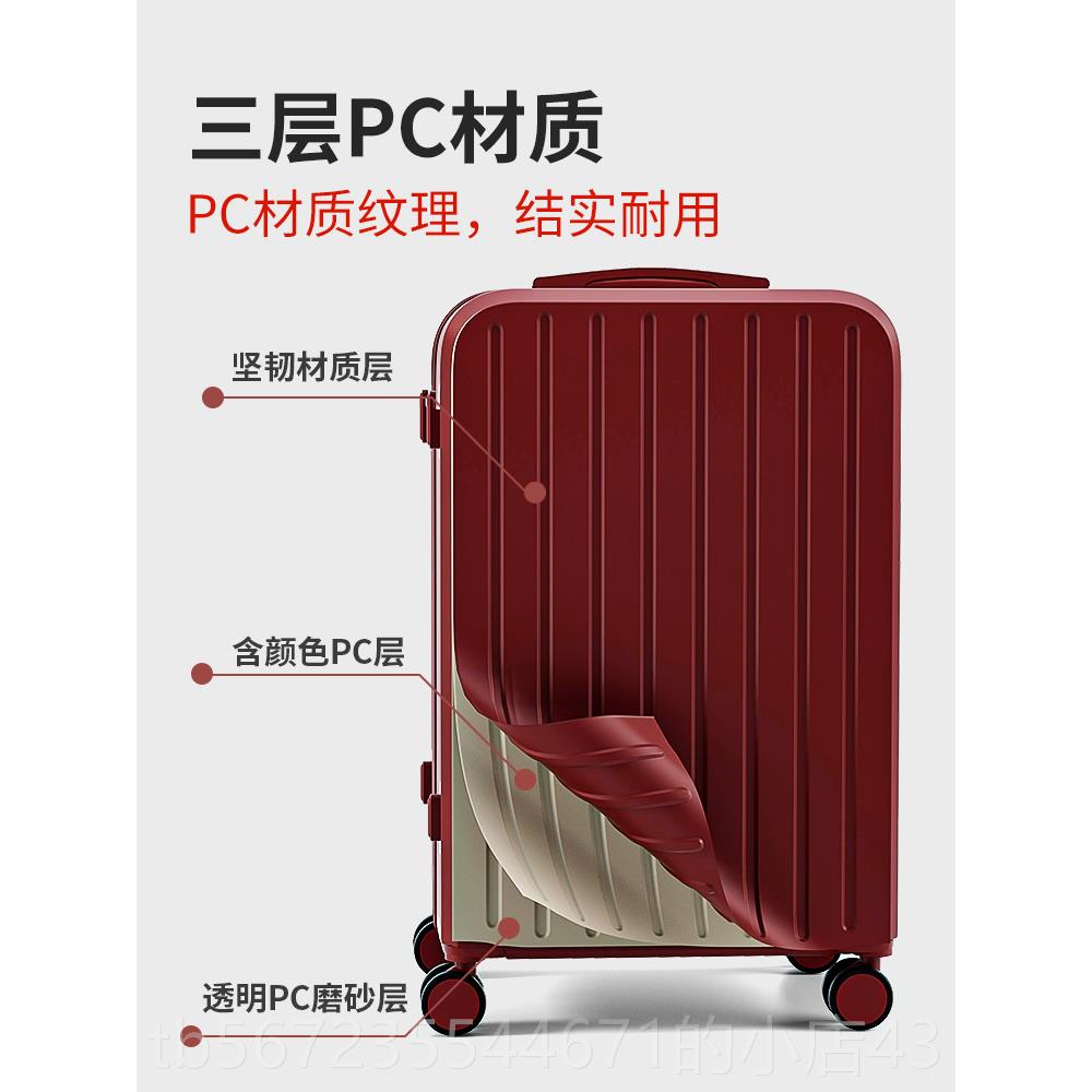 高档红色行李箱结婚陪婚嫁妆喜箱密一对礼用的旅行专拉杆码皮箱高
