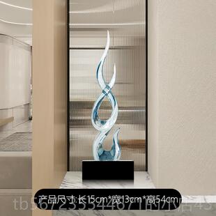 高档节高升现代简约档竖节高摆件入户玄关酒柜客厅桌面高乔迁家居