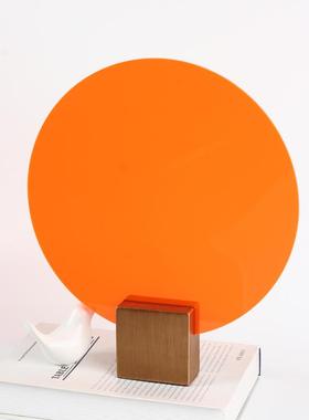 现代DRD艺术创意几何圆形摆件房客室书房厅样板售饰楼部桌面屏风