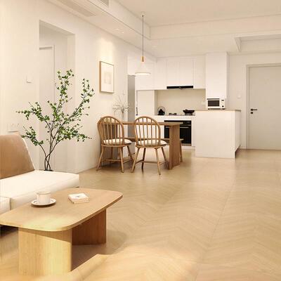 趣所日板式43794客厅骨纹砖600x1200奶油风仿木木纹瓷砖全瓷地鱼