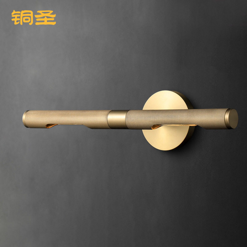 美式全铜后现代镜前浴室壁灯