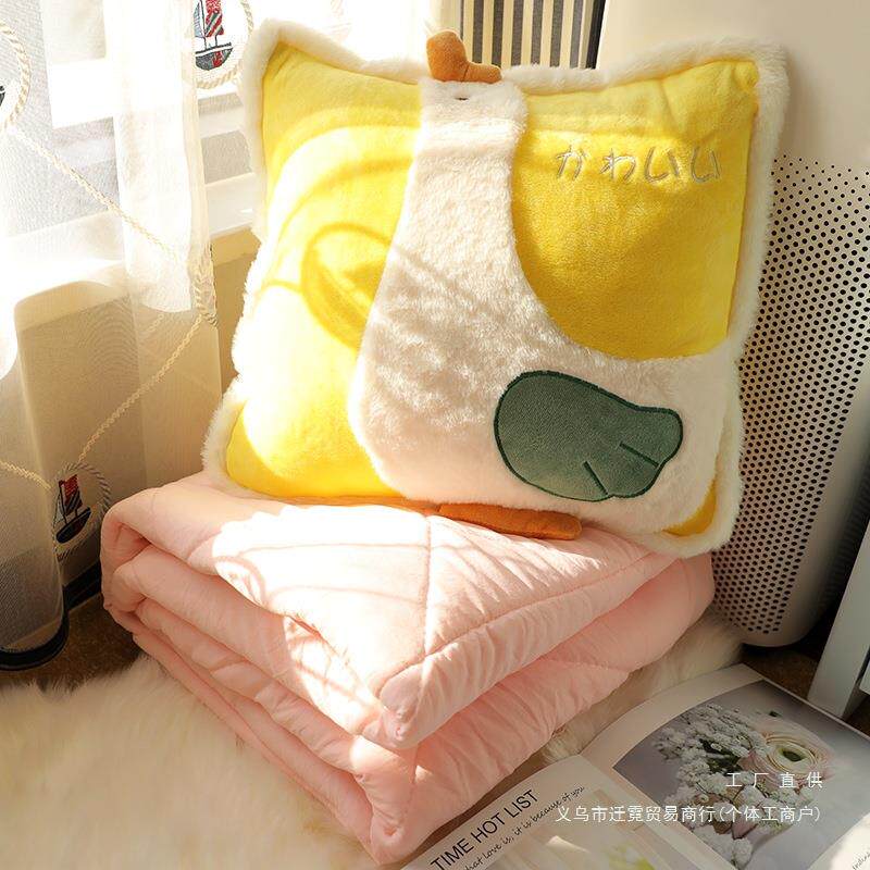 抱枕车被子合两F9698THH用二一2023新款毛毯车用车载汽上靠枕午睡