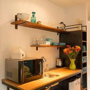 墙墙上置架架一字隔板物实木搁板客厅厨房收纳F5M55H56承重层板壁