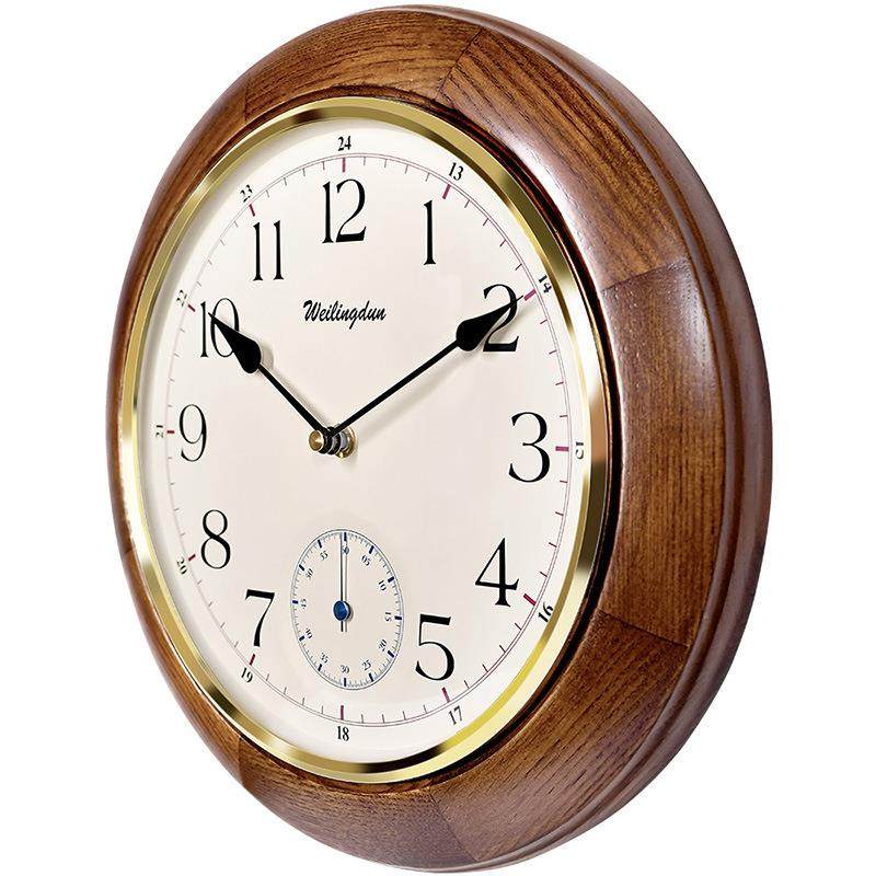 5威灵顿挂钟木挂钟客厅居挂钟挂表家圆形G1实OKF004